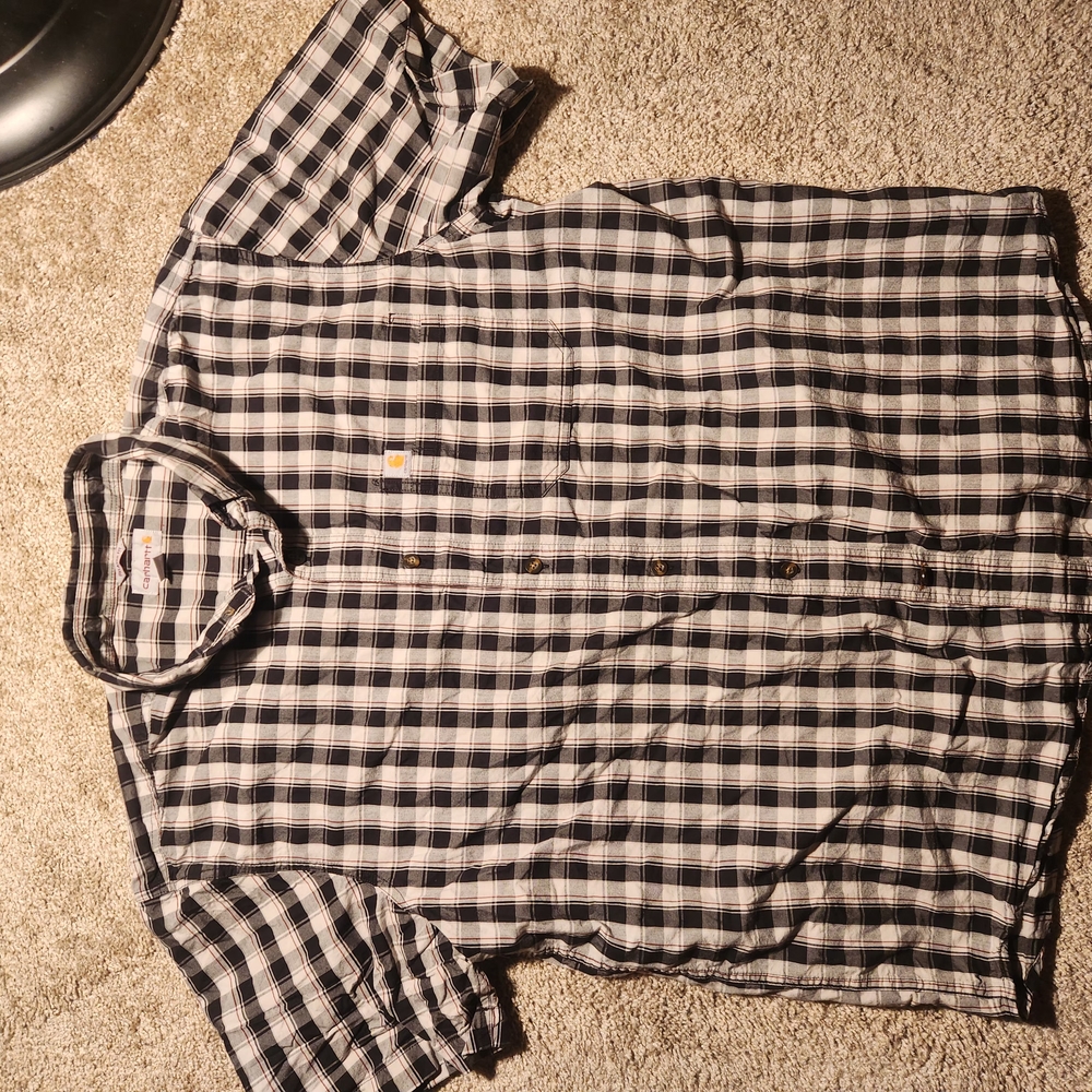 Carhartt Flannel Button Up Shirt Mens Size XL